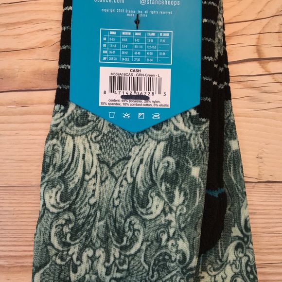 Stance Fusion Basketball Cash Men’s Crew Socks - Picture 13 of 13